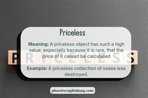 priceless meaning in English