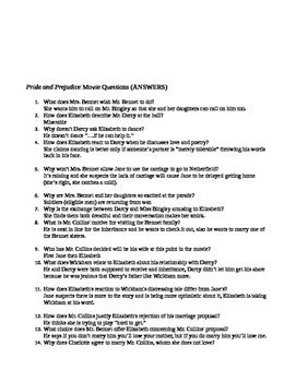 Read Online Pride And Prejudice Study Guide Questions 