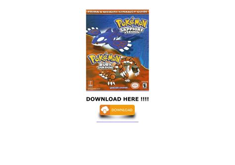Prima Pokemon Ruby Guide Pdf Uhajewycales Wordpress
