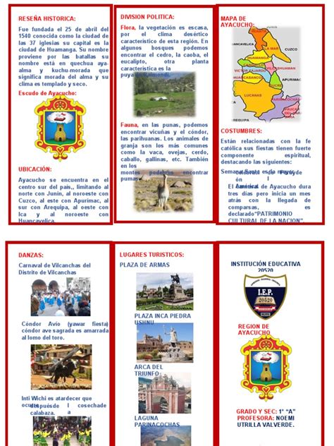 Primaria Triptico De Ayacucho
