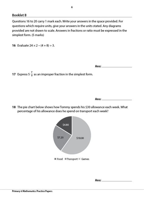 Primary 6 Maths Papers