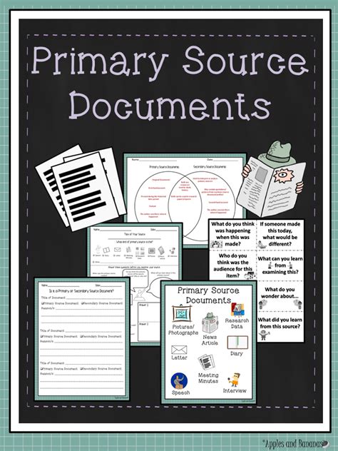 Primary And Secondary Source Documents Echo Greenfield Primary Sources And Secondary Sources Worksheet - Primary Sources And Secondary Sources Worksheet