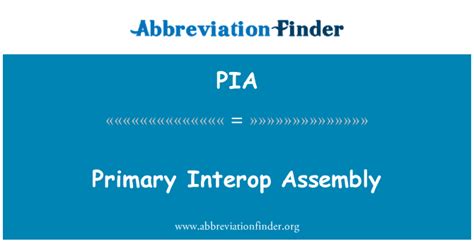 Primary Interop Assembly