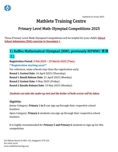 Primary Math Olympiad