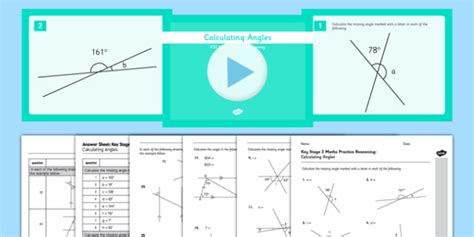 Primary Resources Maths Angles   Reasoning Test Angle Questions Year 6 Primary Resources - Primary Resources Maths Angles