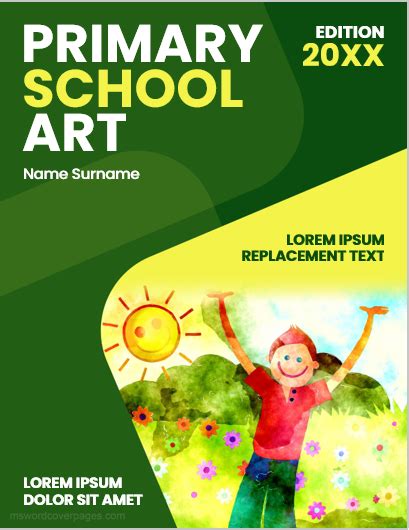 Primary School Artbook Cover Pages Download For Ms School Subject Colouring Pages - School Subject Colouring Pages