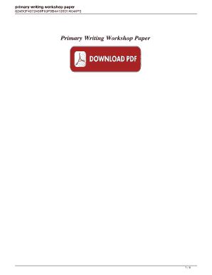 Download Primary Writing Workshop Paper 