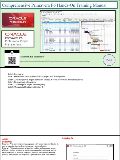 primavera p6 training manual course 106