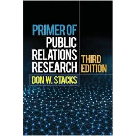 Read Primer Of Public Relations Research Third Edition 