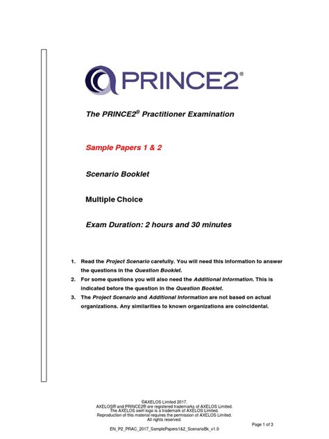Prince2 Exam Papers