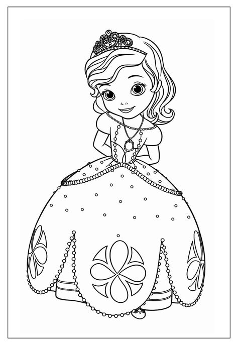 Princesinha Sofia Para Colorir
