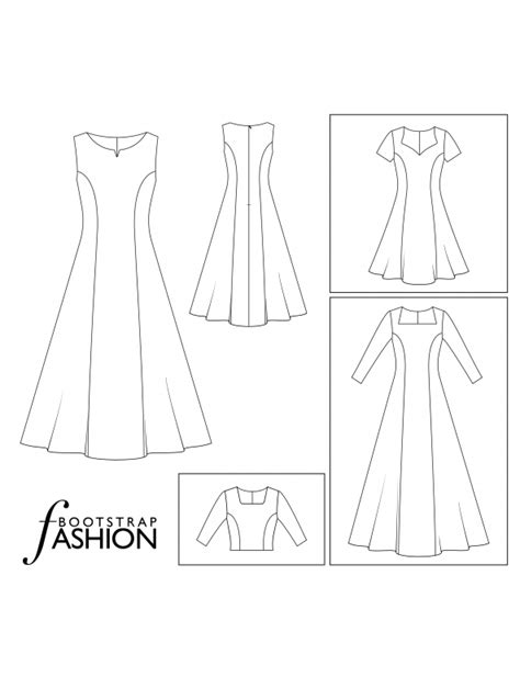 Princess Cut Dress Pattern