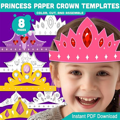 princess tiara template printable