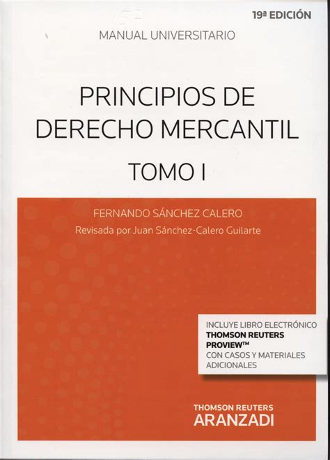 Download Principios Del Derecho Mercantil Sanchez Calero 