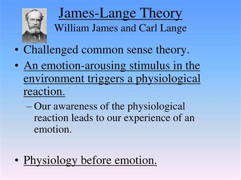 principle of carl lange theory