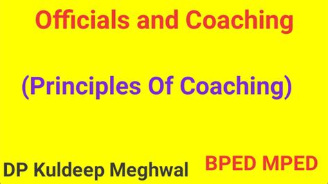 Full Download Principle Of Coaching And Officiating Mrsegg 