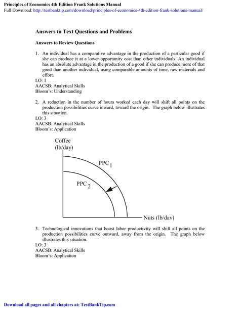Download Principle Of Economics 4Th Edition Solution Manual 