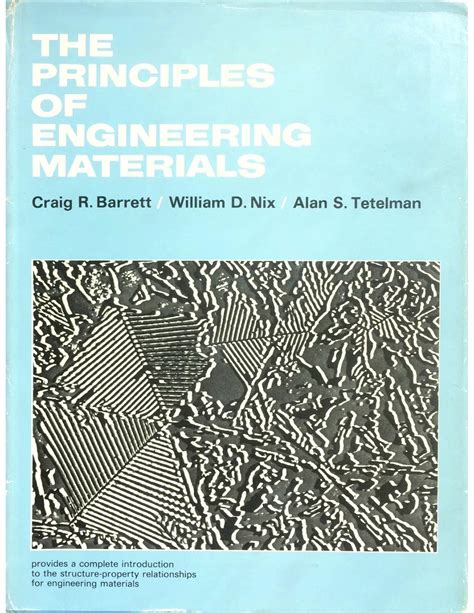 Principles Engineering Materials Craig Barrett