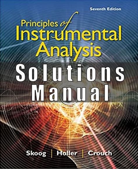 Principles Instrumental Analysis Skoog Solution Manual
