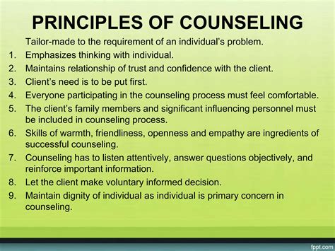 Principles Of Counselling