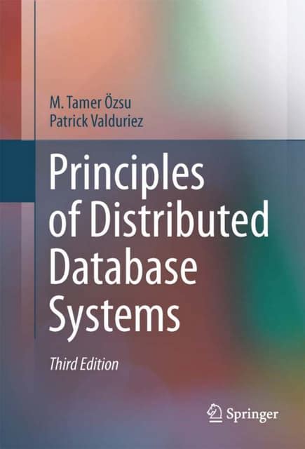 Principles Of Distributed Database Systems M Tamer Ozsu