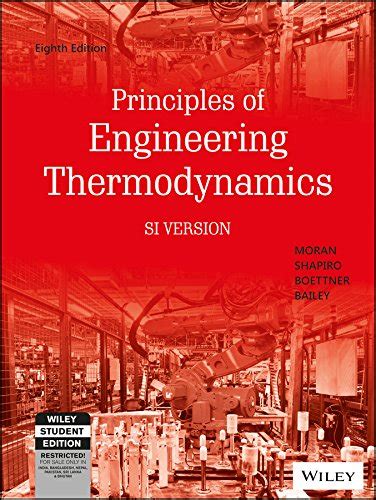 Principles Of Engineering Thermodynamics 8th Edition Si