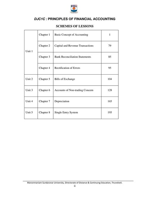 Principles Of Financial Accounting Solution