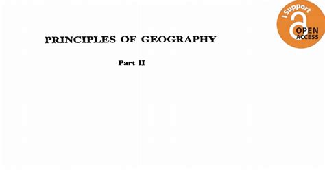 principles of geography ncert