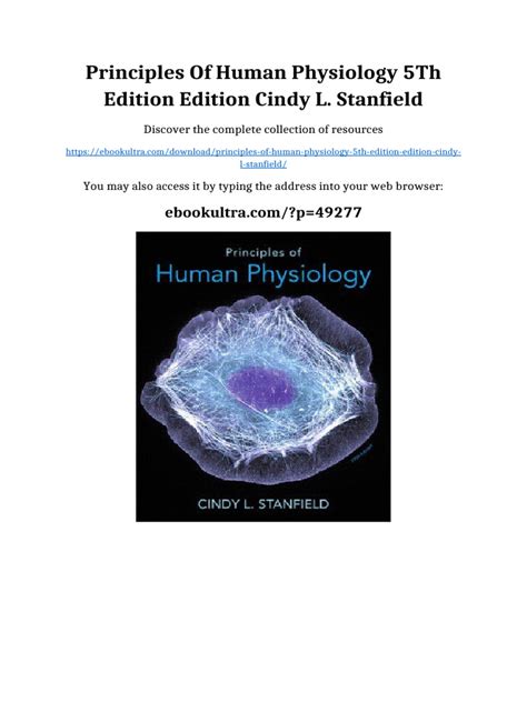 Principles Of Human Physiology 5th Edition Galdeo