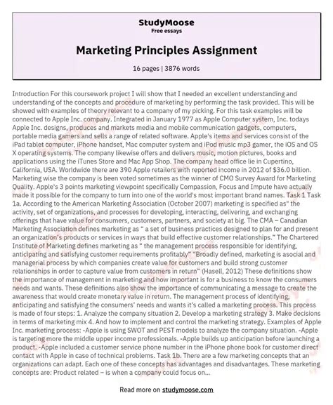 principles of marketing essay question with answer