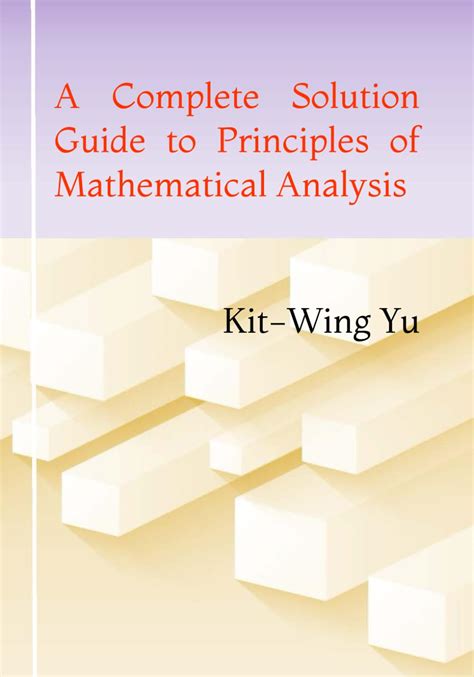 Principles Of Mathematical Analysis Solution Manual