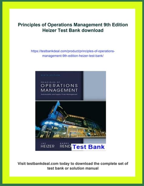 Principles Of Operations Management 9th Edition Pdf