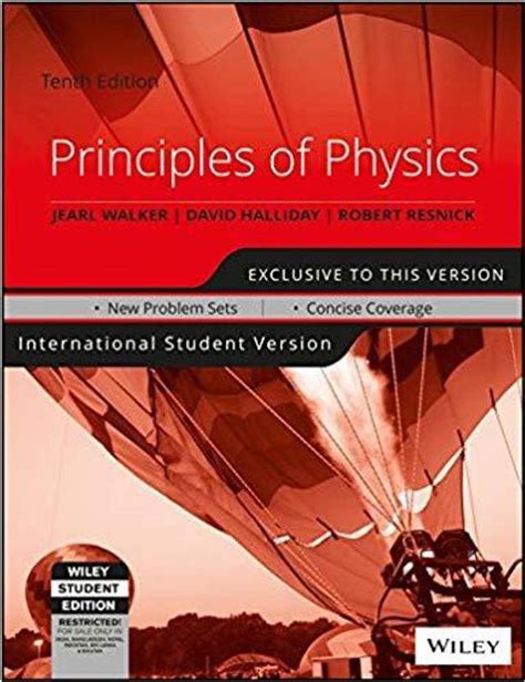 Principles Of Physics International Student Version 10th Edition