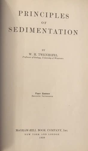 Principles Of Sedimentation 1st Edition