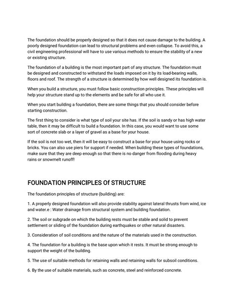 principles of structures