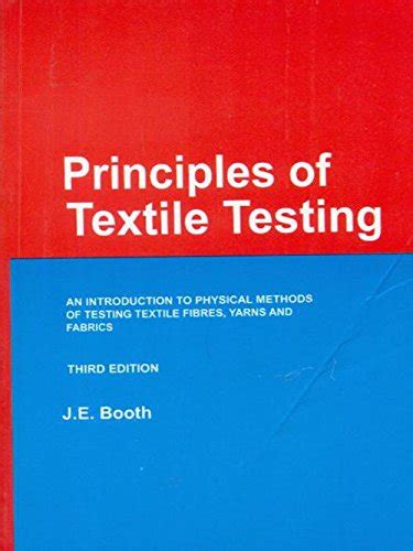 Principles Of Textile Testing Je Booth
