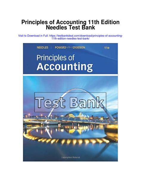 Download Principles Of Accounting 11Th Edition Answers Needles 