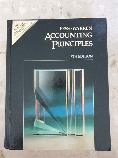 Read Online Principles Of Accounting Fees Warren 16Th Edition 