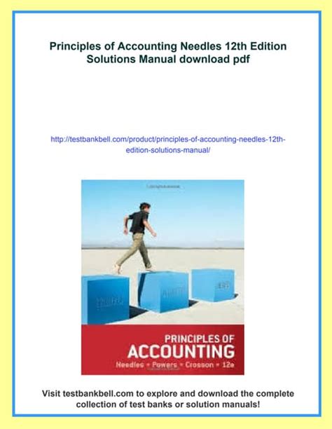 Read Principles Of Accounting Needles Solutions 