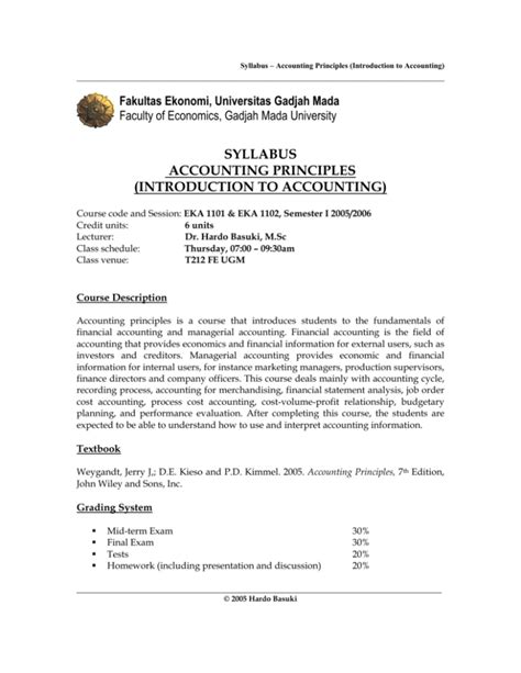 Download Principles Of Accounting Syllabus Success Africa 