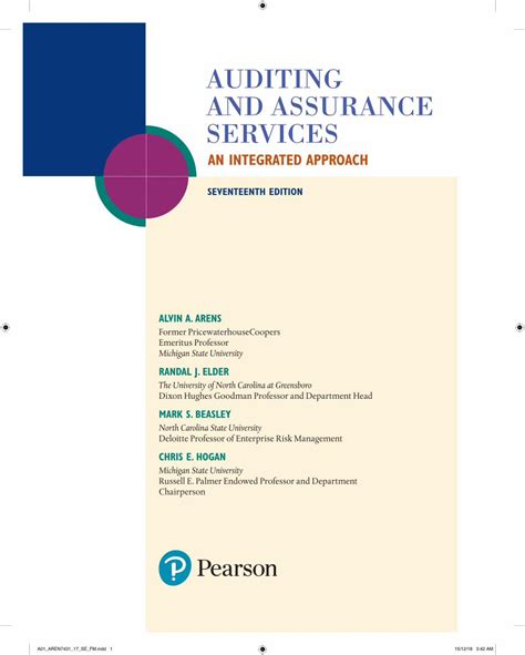 Read Online Principles Of Auditing And Other Assurance Services 17Th Edition 