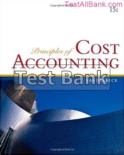 Read Principles Of Cost Accounting Vanderbeck Solutions 