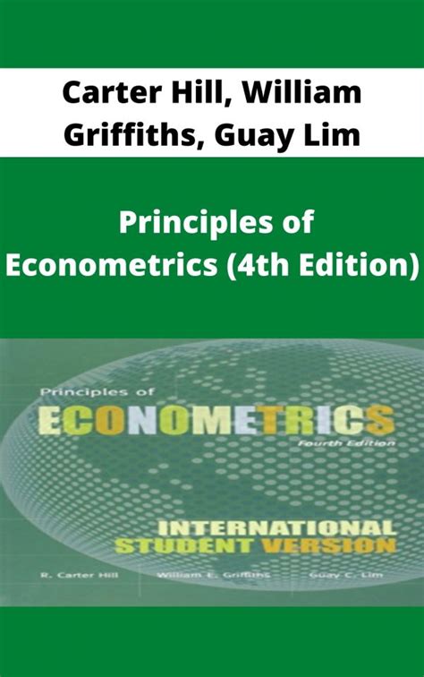 Read Online Principles Of Econometrics 4Th Edition Hill 