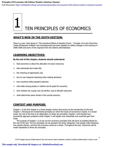 Read Principles Of Economics 6Th Edition Answers 