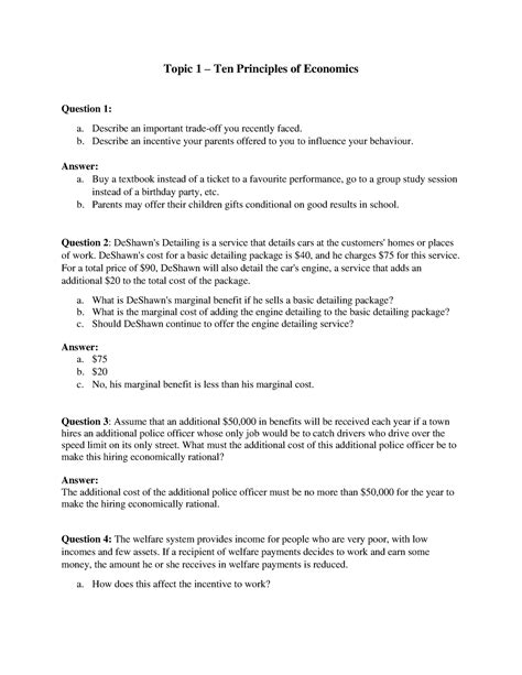 Read Principles Of Economics Answers 