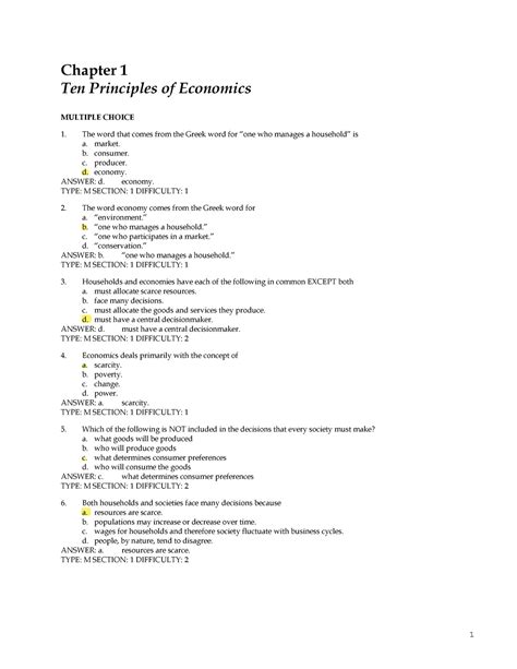 Read Principles Of Economics Third Edition Answer Key 