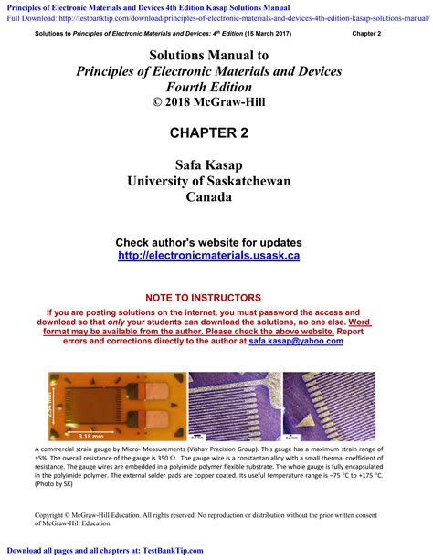 Download Principles Of Electronic Materials And Devices Pdf 