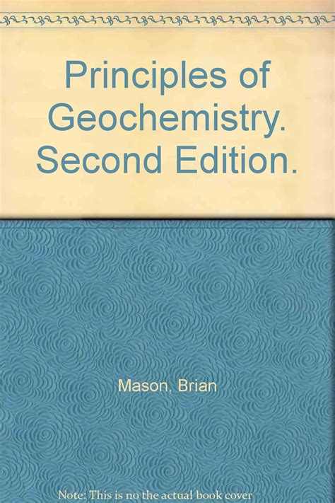 Read Principles Of Geochemistry By Brian Mason Pdf 