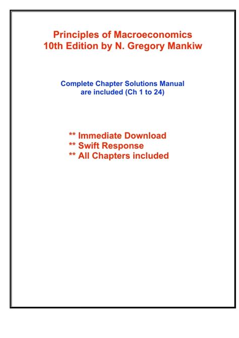 Read Principles Of Macroeconomics Tenth Edition Solutions 
