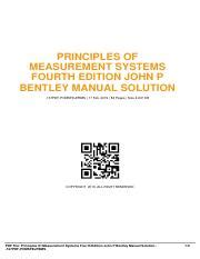 Read Principles Of Measurement Systems Solution Manual Pdf 